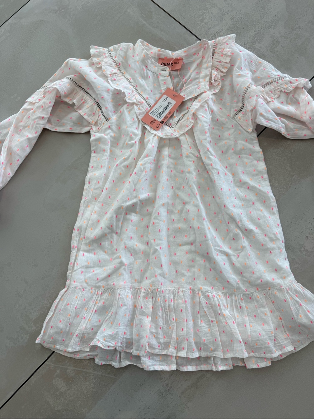 Designer remix Girls' Long-Sleeve dress size 8